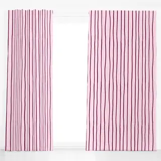 Dekovorhang Light Purple Stripes