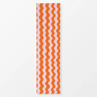 Tischläufer Wavy Pink And Orange Pattern