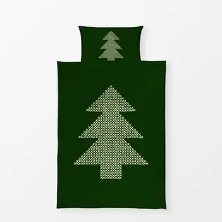 Bettwäsche Cross Stitch Embroidered Christmas Tree