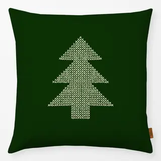 Kissen Cross Stitch Embroidered Christmas Tree