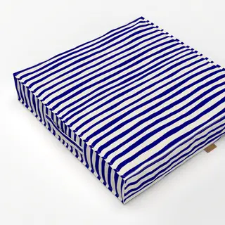 Bodenkissen Santorini Blue & White Stripes