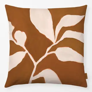 Kissen Earthy Plant Silhouette