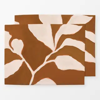 Tischset Earthy Plant Silhouette