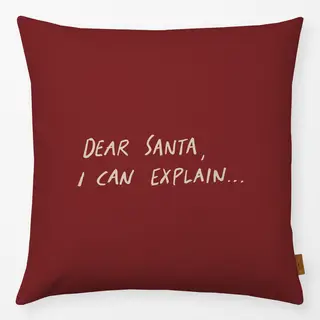 Kissen Dear Santa, I Can Explain...