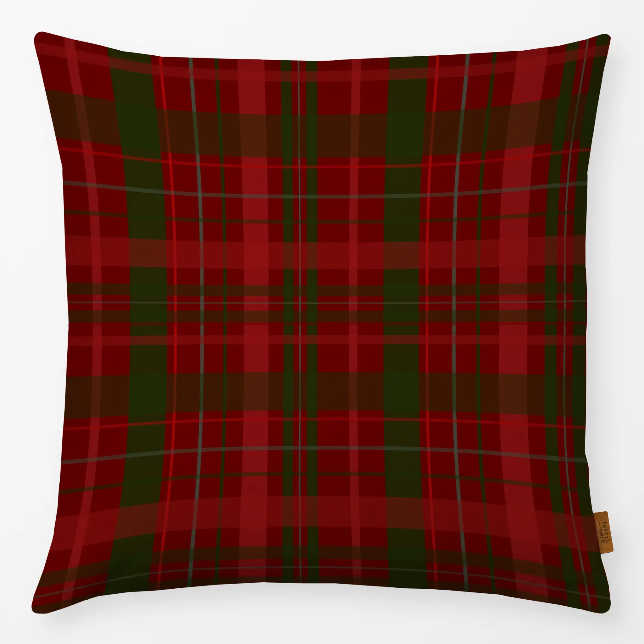 Kissen Kissen Christmas Red Plaid Pattern