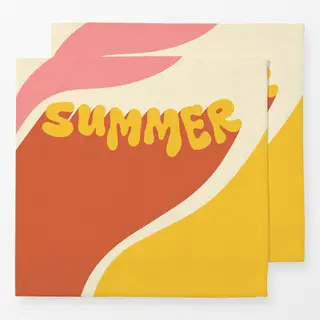 Servietten Retro Summer Typography