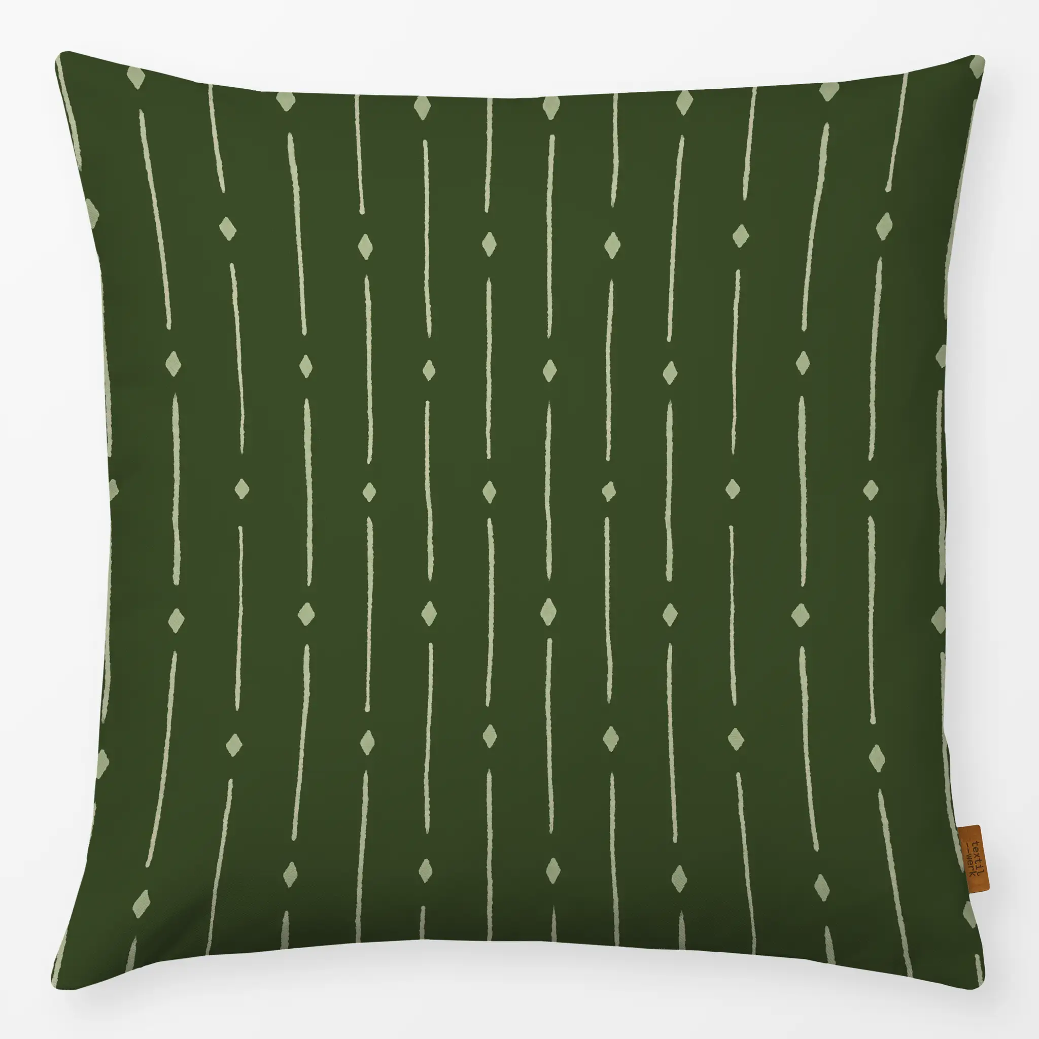 Kissen Kissen Minimal Pattern Green