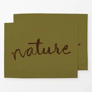 Tischset Typography Nature