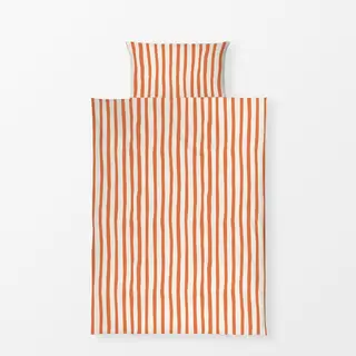Bettwäsche Organic Stripes Orange