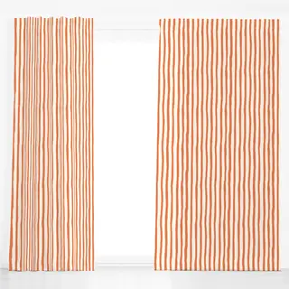 Dekovorhang Organic Stripes Orange