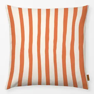Kissen Organic Stripes Orange