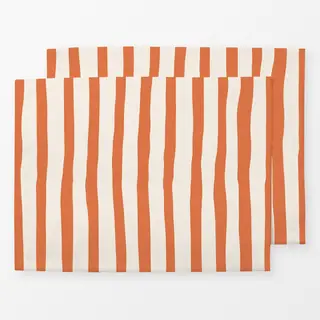 Tischset Organic Stripes Orange