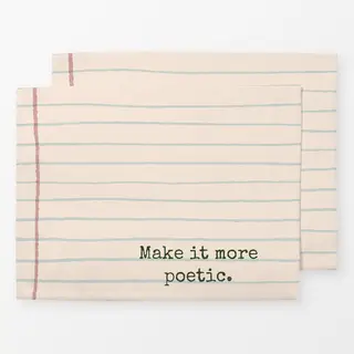 Tischset Make It More Poetic