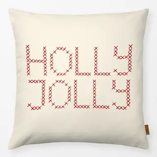 Kissen Holly Jolly Embroidery
