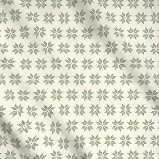 Meterware Green on Cream