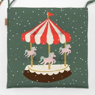 Sitzkissen Christmas Market Carousel