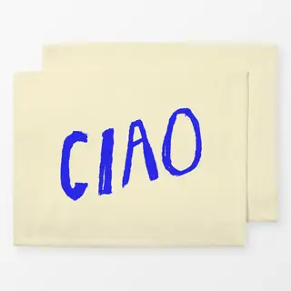 Tischset Ciao Typography