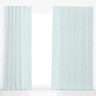 Dekovorhang Santorini Light Blue Stripes