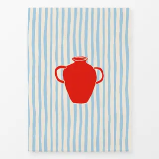 Geschirrtücher Santorini Red Vase