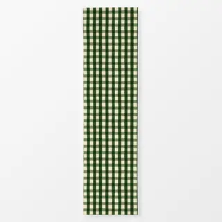 Tischläufer Christmas Gingham Green