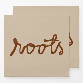 Servietten Earthy Roots Typography