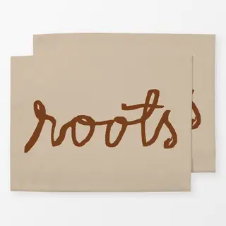 Tischset Earthy Roots Typography