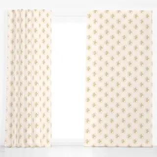 Dekovorhang Flowers In Frame Pattern