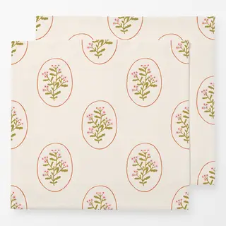 Servietten Flowers In Frame Pattern