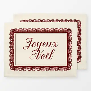 Tischset Joyeux Noël in Lace Frame