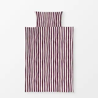 Bettwäsche Organic Stripes brown
