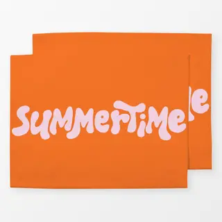 Tischset Summertime Typography