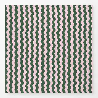 Tischdecke Wavy Pink And Green Pattern