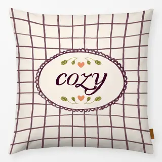 Kissen Cozy Typography