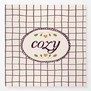 Tischdecke Cozy Typography
