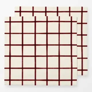 Servietten Dark Red