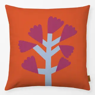 Kissen Wildblume Pink-Blau