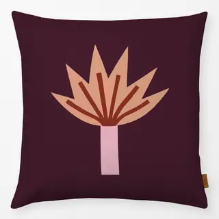 Kissen Blatt Lila