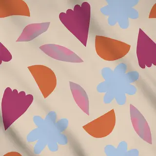 Meterware Blüten Bunt