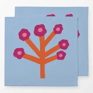 Servietten Wildblume Pink-Orange