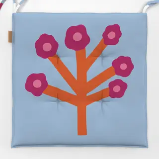 Sitzkissen Wildblume Pink-Orange