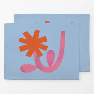 Tischset Blume Orange