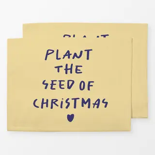 Tischset Plant the seed of Christmas