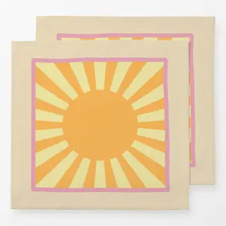 Servietten Sonne beige