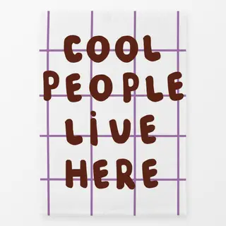 Geschirrtücher Cool People Live Here