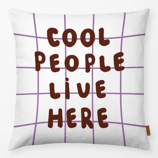 Kissen Cool People Live Here