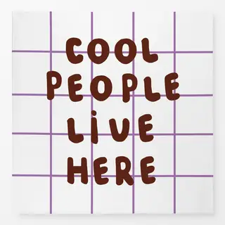 Tischdecke Cool People Live Here