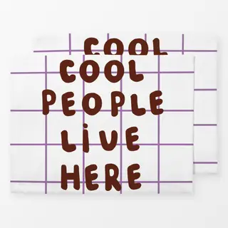 Tischset Cool People Live Here