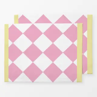 Tischset Framed Checks Upside Down