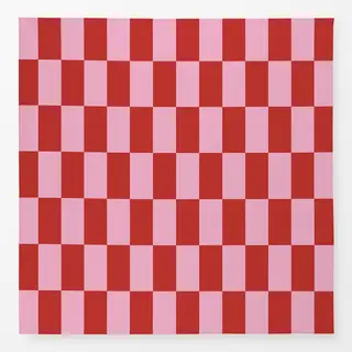 Tischdecke Winter Rectangles ros rot