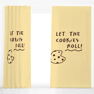 Dekovorhang Let the cookies roll